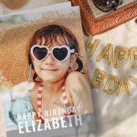 Modernes Foto mit schlichter Eleganz Geburtstagsgr