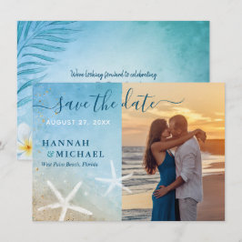 Modernes Foto mit tropischer Elegant Save The Date