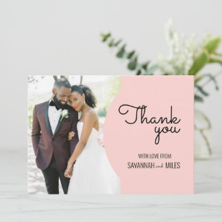 Modernes Foto Mitte des Jahrhunderts Vielen Dank A Einladung