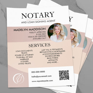 Modernes Foto Notar & Loan Signing Agent Flyer
