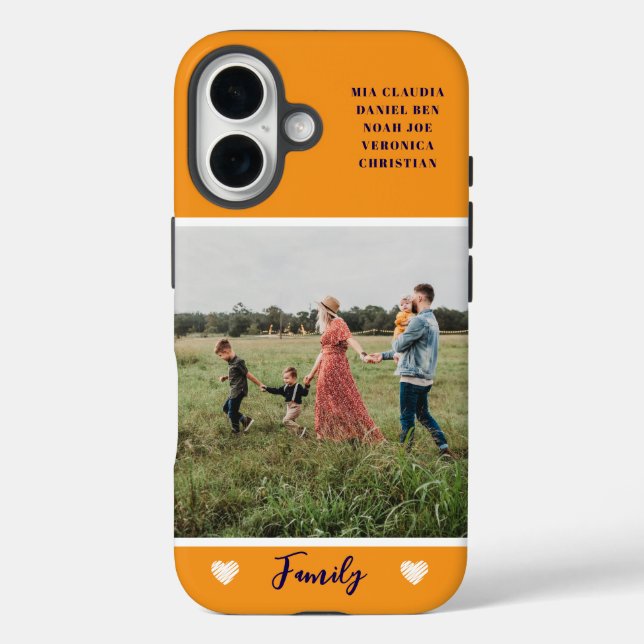 Modernes Foto Orange Case-Mate iPhone Hülle (Rückseite)
