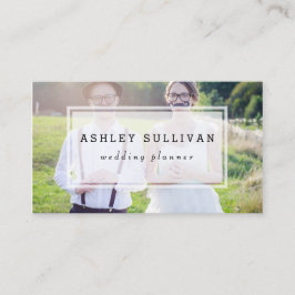 Modernes Foto Overlay | Hochzeitskarte Visitenkarte