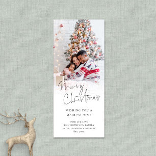 Modernes Foto Overlay Script Frohe Weihnachten