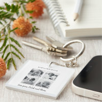 Modernes Foto Papa Geschenk elegant Schwarz-weiß c