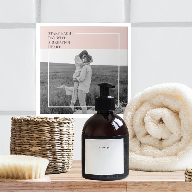 Modernes Foto Pastel Pink Familie Liebliches Gesch Fliese (Von Creator hochgeladen)