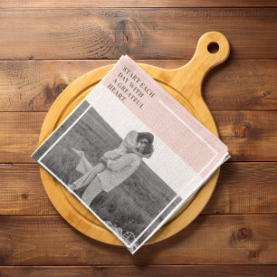 Modernes Foto Pastel Pink Familie Liebliches Gesch Geschirrtuch