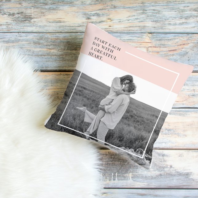 Modernes Foto Pastel Pink Familie Liebliches Gesch Kissen (Von Creator hochgeladen)