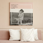 Modernes Foto Pastel Pink Familie Liebliches Gesch Leinwanddruck<br><div class="desc">Modernes Foto Pastel Pink Familie Liebliches Geschenk</div>