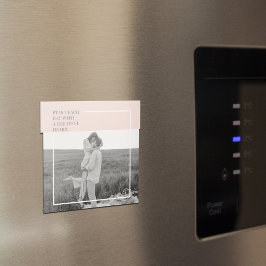 Modernes Foto Pastel Pink Familie Liebliches Gesch Magnet