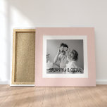 Modernes Foto Pastell Pink Einfaches Geschenk Leinwanddruck<br><div class="desc">Modernes Foto Pastell Pink Einfaches Geschenk</div>
