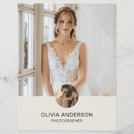 Modernes Foto QR Fotograf Business Flyer