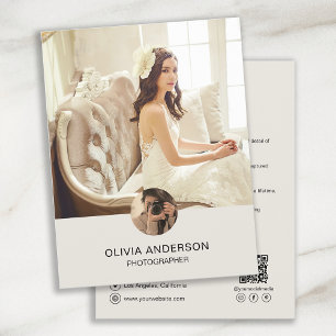 Modernes Foto QR Fotograf Business Flyer