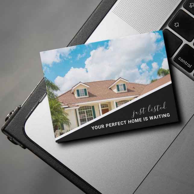 Modernes Foto Real Anwesen Marketing Postkarte (Real Estate Marketing Postcard)