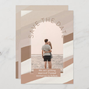 Modernes Foto rettet die Termine für Hochzeiten Einladung