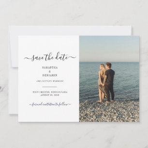 Modernes Foto Save the Date
