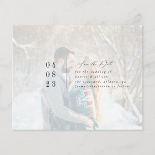 Modernes Foto Save the Date Flyer