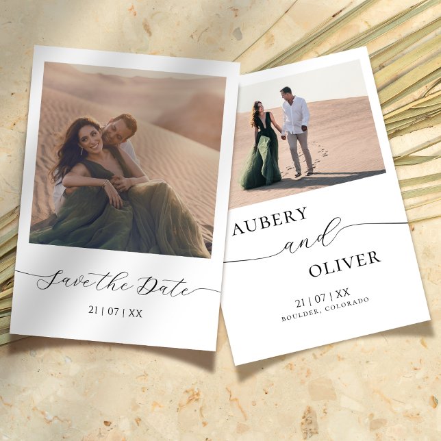 Modernes Foto Save the Date Hochzeit (Von Creator hochgeladen)