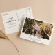 Modernes Foto Save the Date Hochzeit Minimalistisc Postkarte (Von Creator hochgeladen)