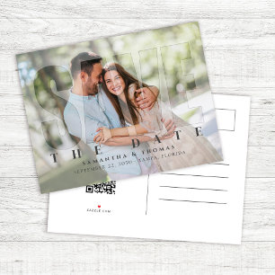 Modernes Foto Save the Date Hochzeit nach Maß Ankündigungspostkarte