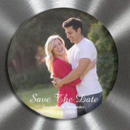 Modernes Foto Save the Date Magnet