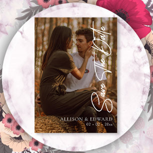Modernes Foto Save the Date Minimalistisches Skr