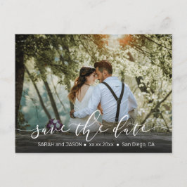 modernes Foto Save the Date Postkarte