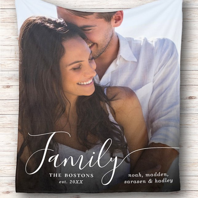 Modernes Foto Script Couple Family Liebe Datum Sherpadecke (Von Creator hochgeladen)