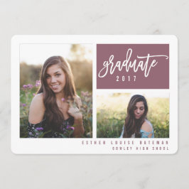 modernes Foto-Skript farbig Ankündigung