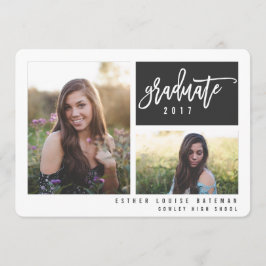 modernes Foto-Skript farbig Ankündigung