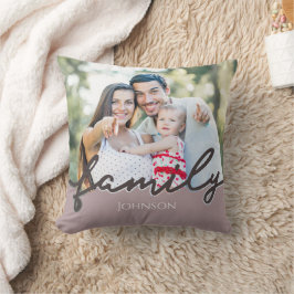 Modernes Foto-Skript Trendy Keepake Kissen