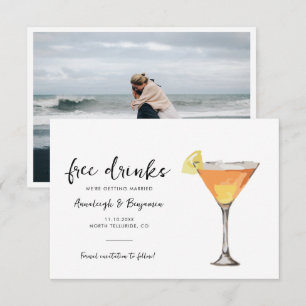 Modernes Foto-SkriptWedding Save the Date