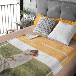 Modernes Foto und ein gutes Erntedankfest Fleecedecke