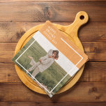 Modernes Foto und ein gutes Erntedankfest Geschirrtuch<br><div class="desc">Modernes Foto & Glückwunsch,  das beste Geschenk für Ihre Freunde und Familie,  Personalisierter Erntedank Text mit Herbstfarben.</div>