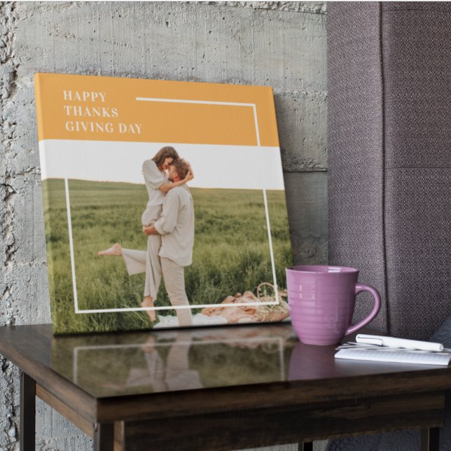 Modernes Foto und ein gutes Erntedankfest Leinwanddruck (Von Creator hochgeladen)