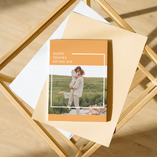 Modernes Foto und ein gutes Erntedankfest Magnetkarte
