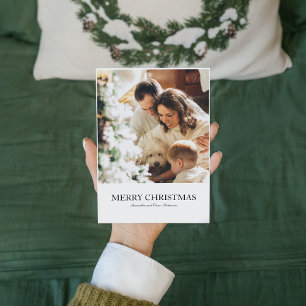 Modernes Foto und frohe Weihnachten