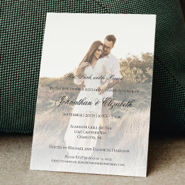 Modernes Foto- und Overlay-Probe-Dinner Einladung