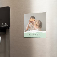 Modernes Foto und Personalisierter Name Minze Gesc