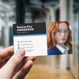 Modernes Foto Visitenkarte