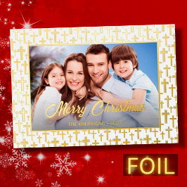 Modernes Foto Weihnachten Christliche Schrift Jesu Folien Feiertagskarte