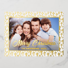 Modernes Foto Weihnachten Christliche Schrift Jesu Folien Feiertagspostkarte