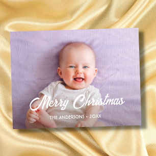 Modernes Foto Weihnachten Elegante Schrift