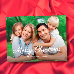 Modernes Foto Weihnachten Elegante Schrift