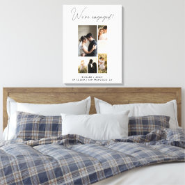 Modernes Foto Wir sind Verlobte Verlobung Leinwanddruck