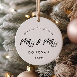 Modernes Foto zu Weihnachten Keramik Ornament