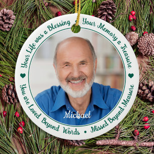 Modernes Foto zur Erinnerung an Gedicht 2 Keramik Ornament