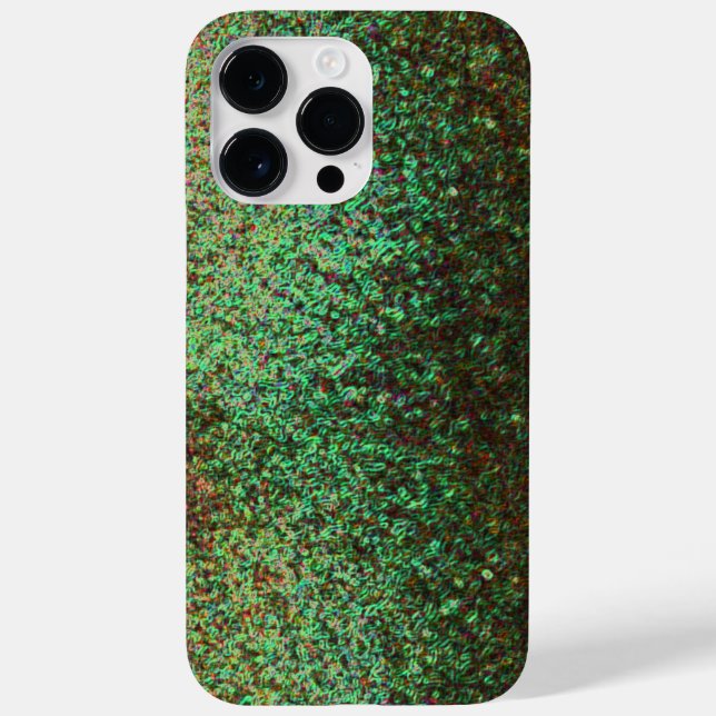 Modernes Fraktal Art Cool Grüne Sparkle Glitzer 20 Case-Mate iPhone Hülle (Rückseite)