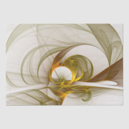 Modernes Fraktal mit Abstrakten Wertvollen Metallf Seidenpapier