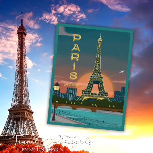 Modernes Frankreich Paris je t'aime Eiffel Tower T Postkarte