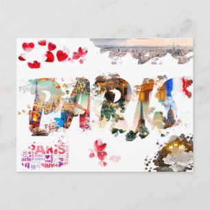 Modernes Frankreich Paris je t'aime Eiffel Tower T Postkarte